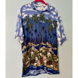 Vintage Hula Pinup Girls Hawaiian Aloha shirt